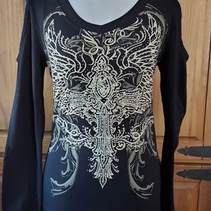 Black & Gold Studded shirt